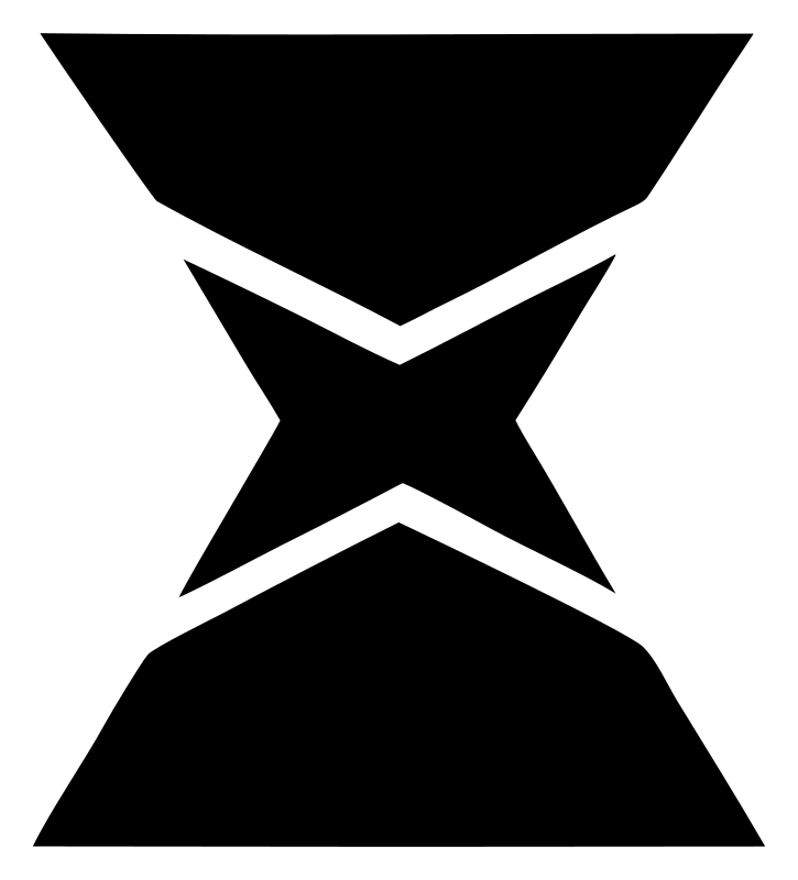 Brutalist Pinched Hourglass Wizard Hat Icon