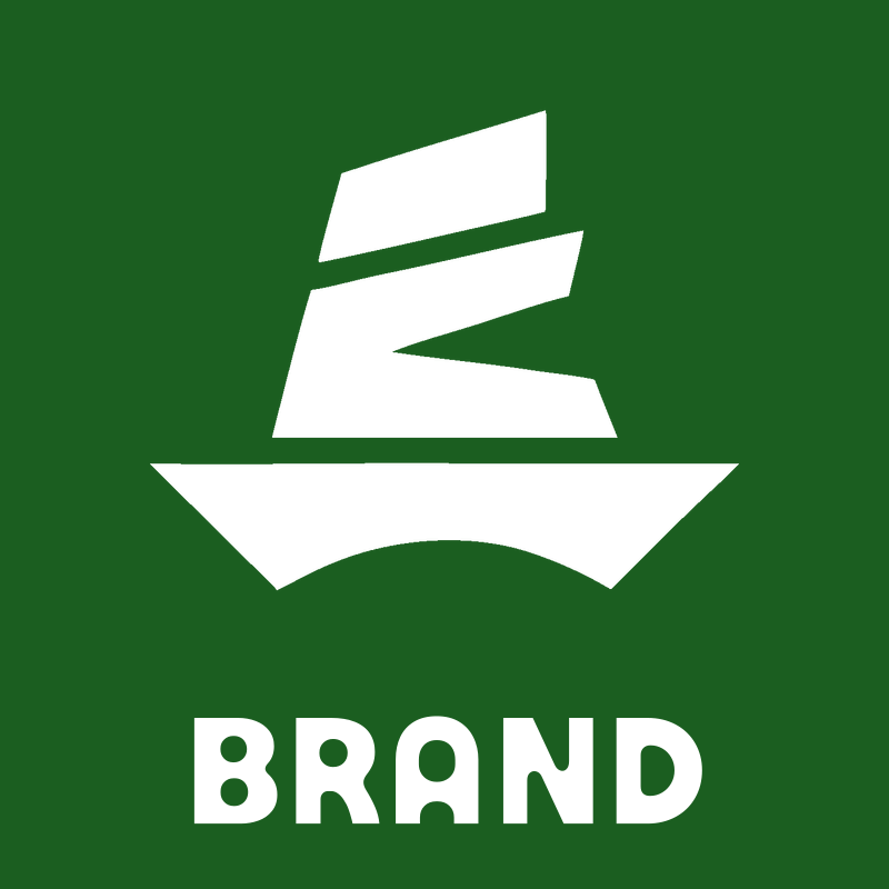 Brutalist Wedge Stack Wizard Hat Logo preview