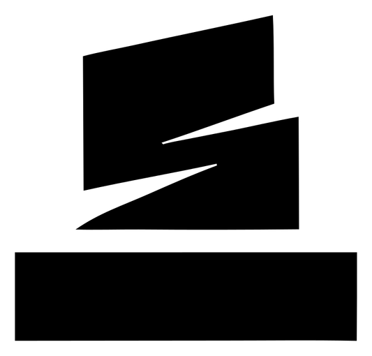 Brutalist Tilted Block Split Wizard Hat Icon