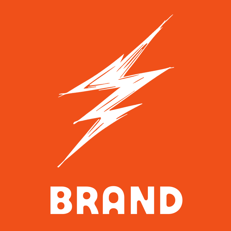Sketchy Hand-Drawn Lightning Bolt Strike Mark preview