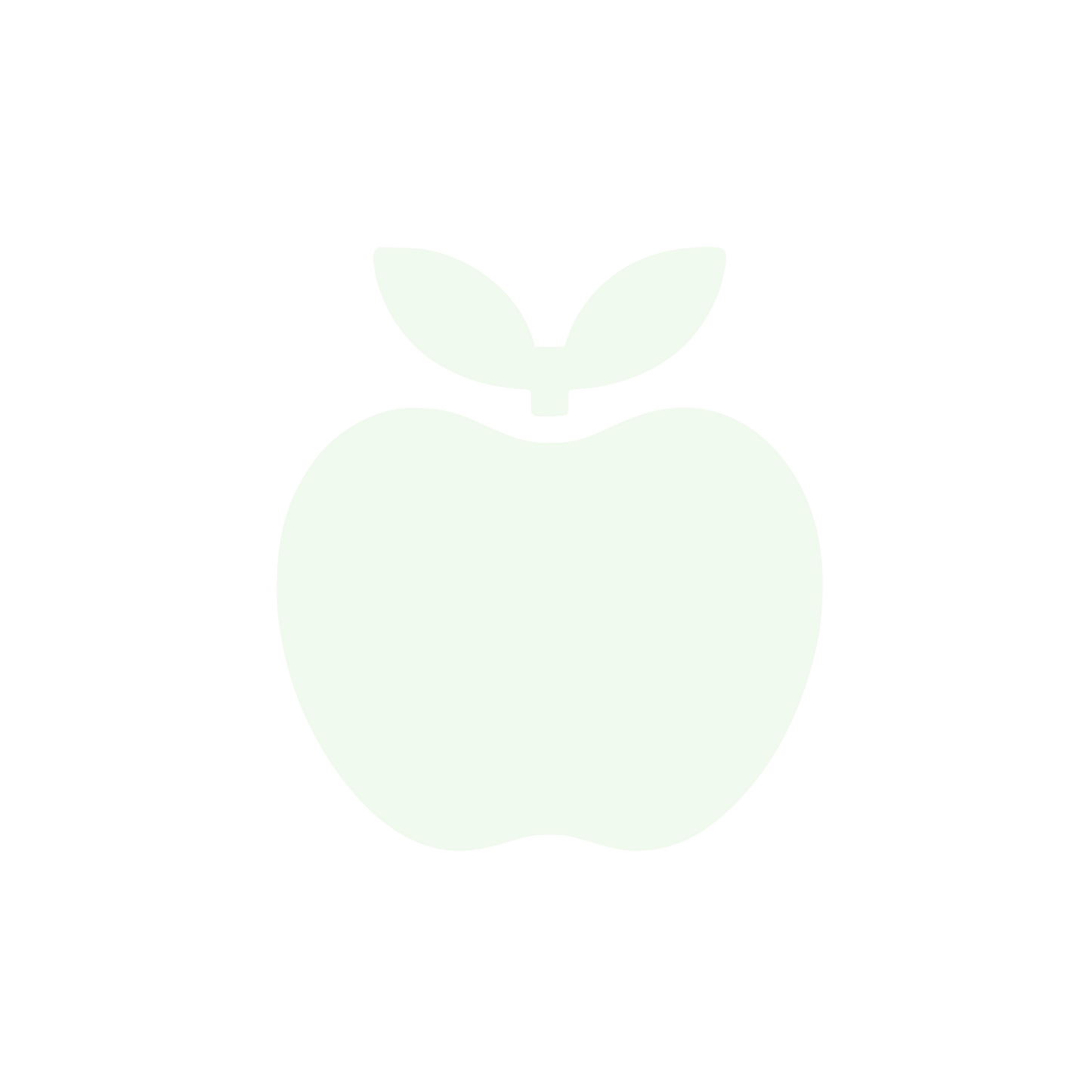 Apple Logo #F1FAEE