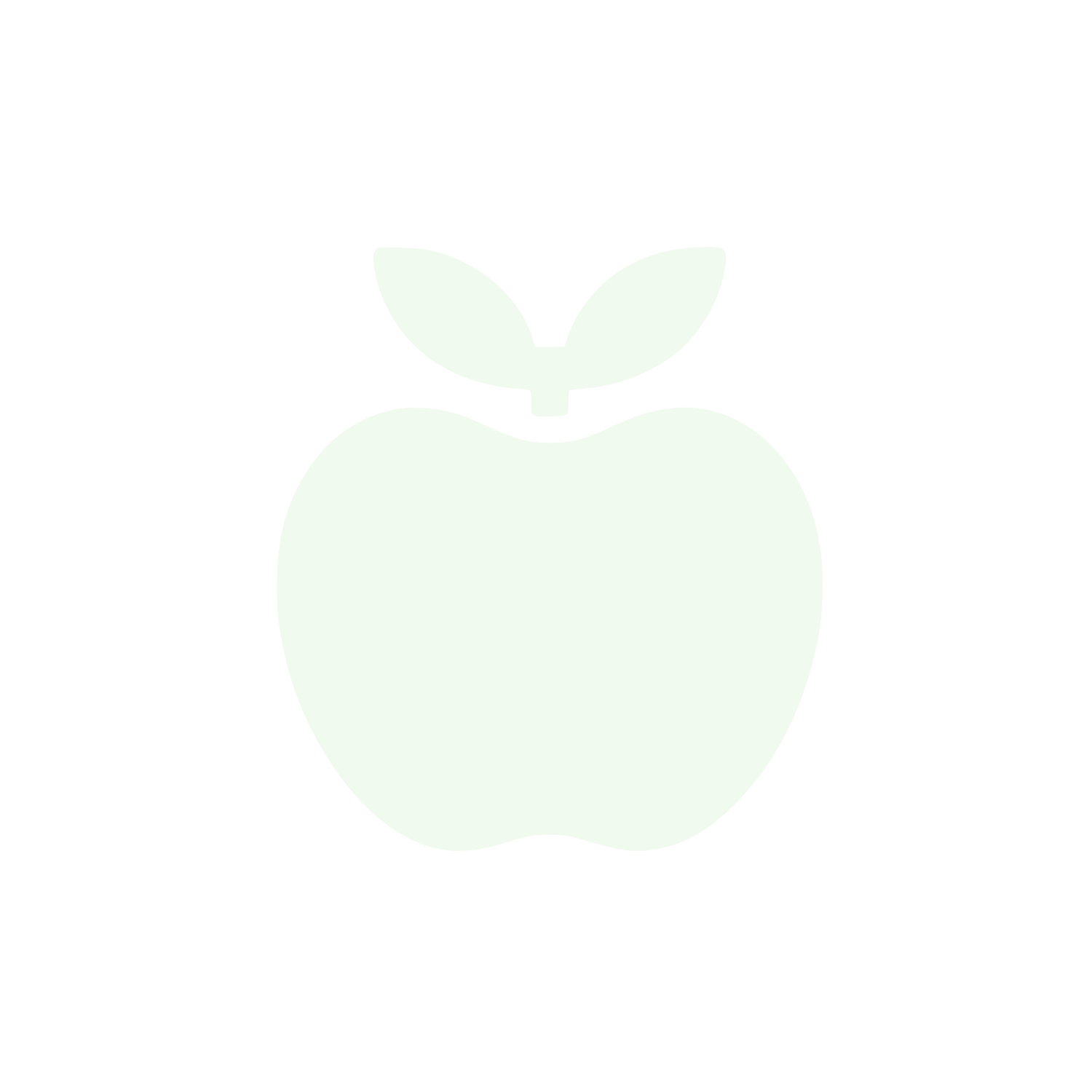 Apple Logo #F1FAEE