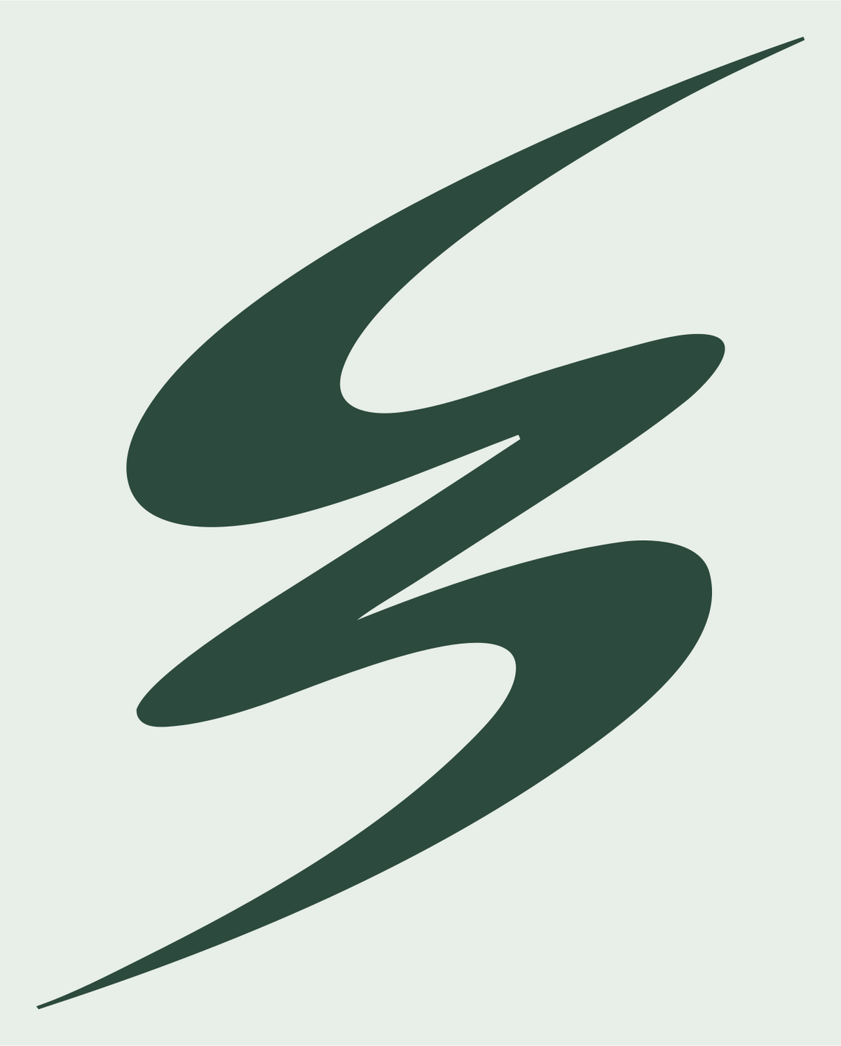 Fluid Swoosh Double Strike Energy Emblem #e8efe9/#2d4a3e