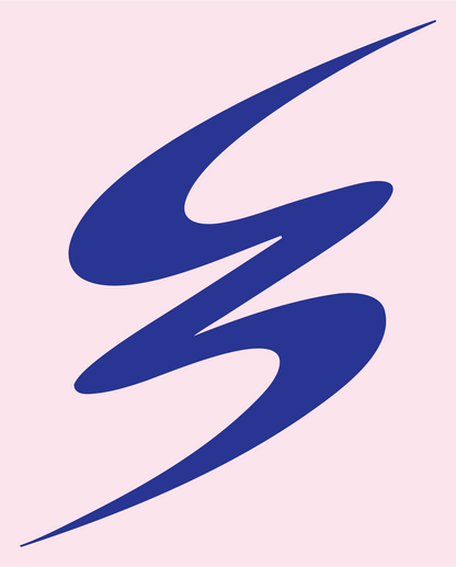 Fluid Swoosh Double Strike Energy Emblem #fce4ec/#283593