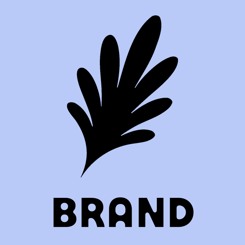 Splayed Open Hand Gesture Silhouette Mark preview