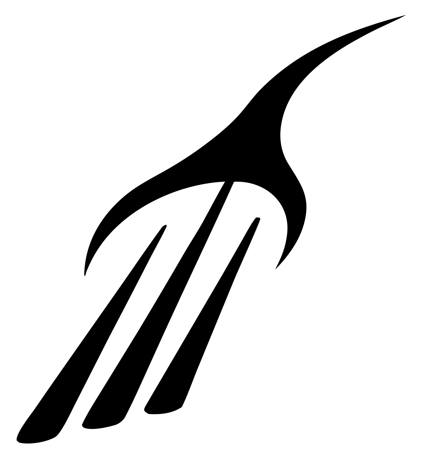 Talon Claw Sweeping Wand Strike Mark #ffffff/#000000