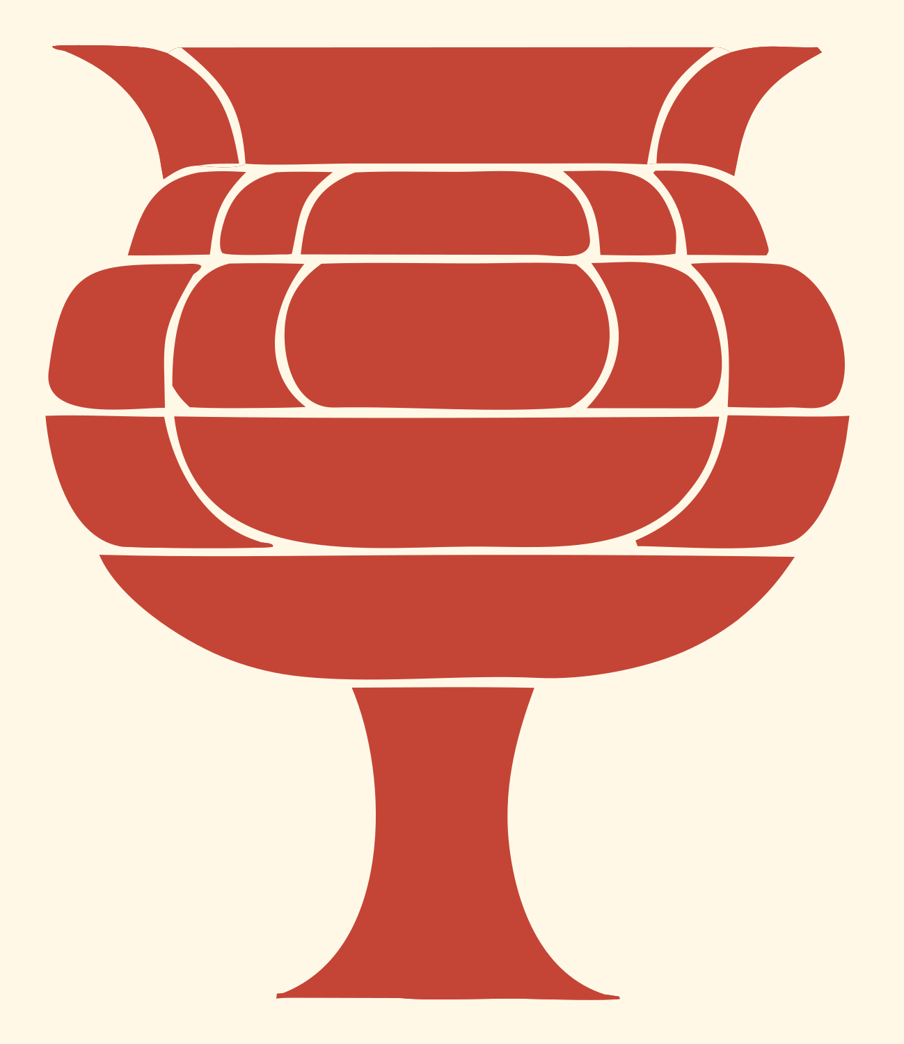 Cauldron Logo Mark #fff8e7/#c44536