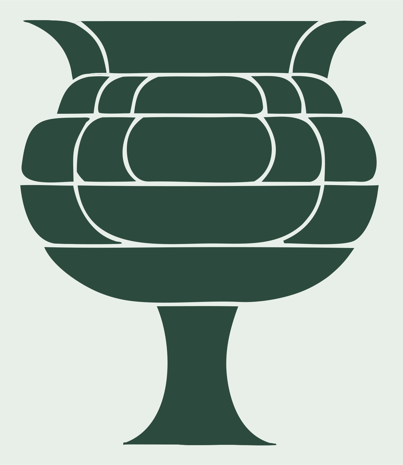 Cauldron Logo Mark #e8efe9/#2d4a3e
