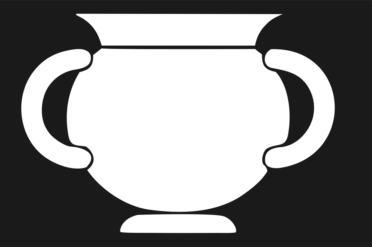 Double-Handled Cauldron Bold Emblem #1a1a1a/#ffffff