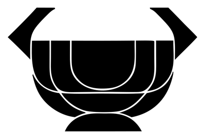Layered Overlap Segmented Bowl Cauldron Badge
