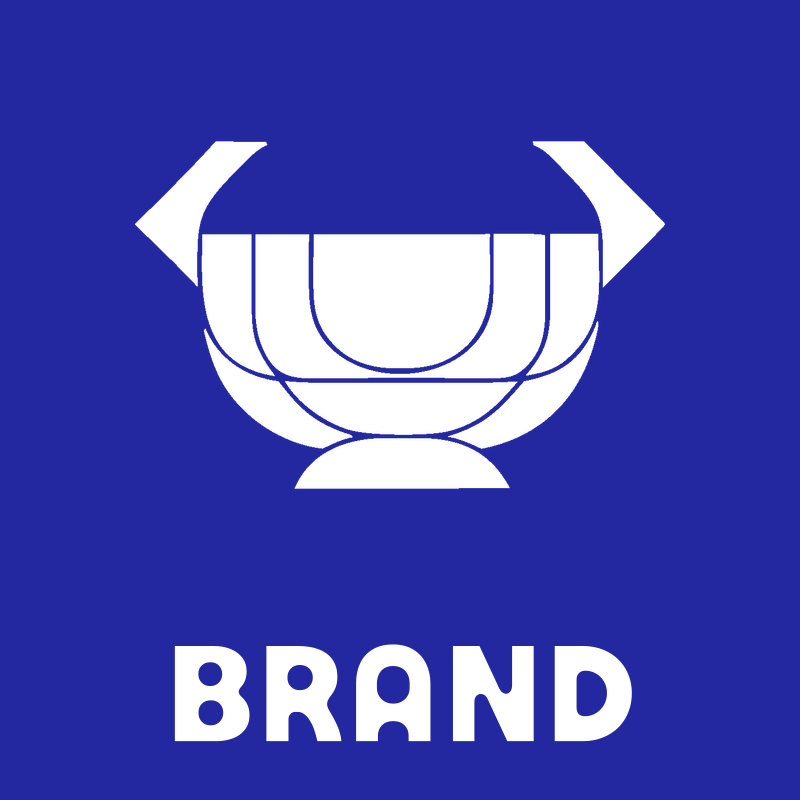 Layered Overlap Segmented Bowl Cauldron Badge preview