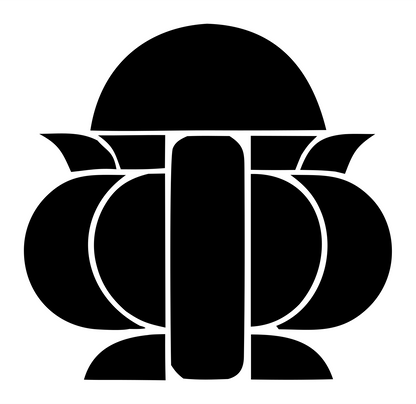 Layered Overlap Rounded Vessel Cauldron Icon #ffffff/#000000