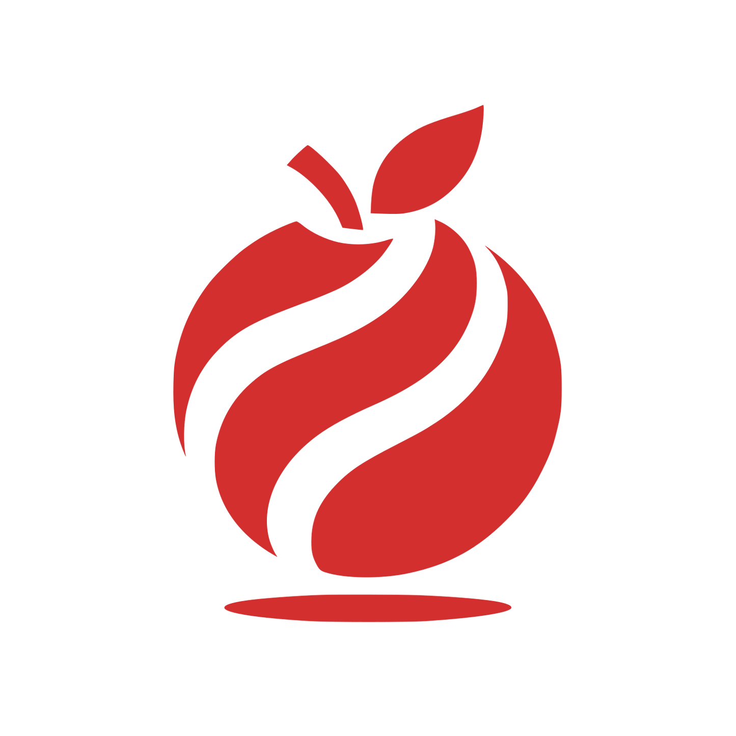 Apple Logo #D32F2F