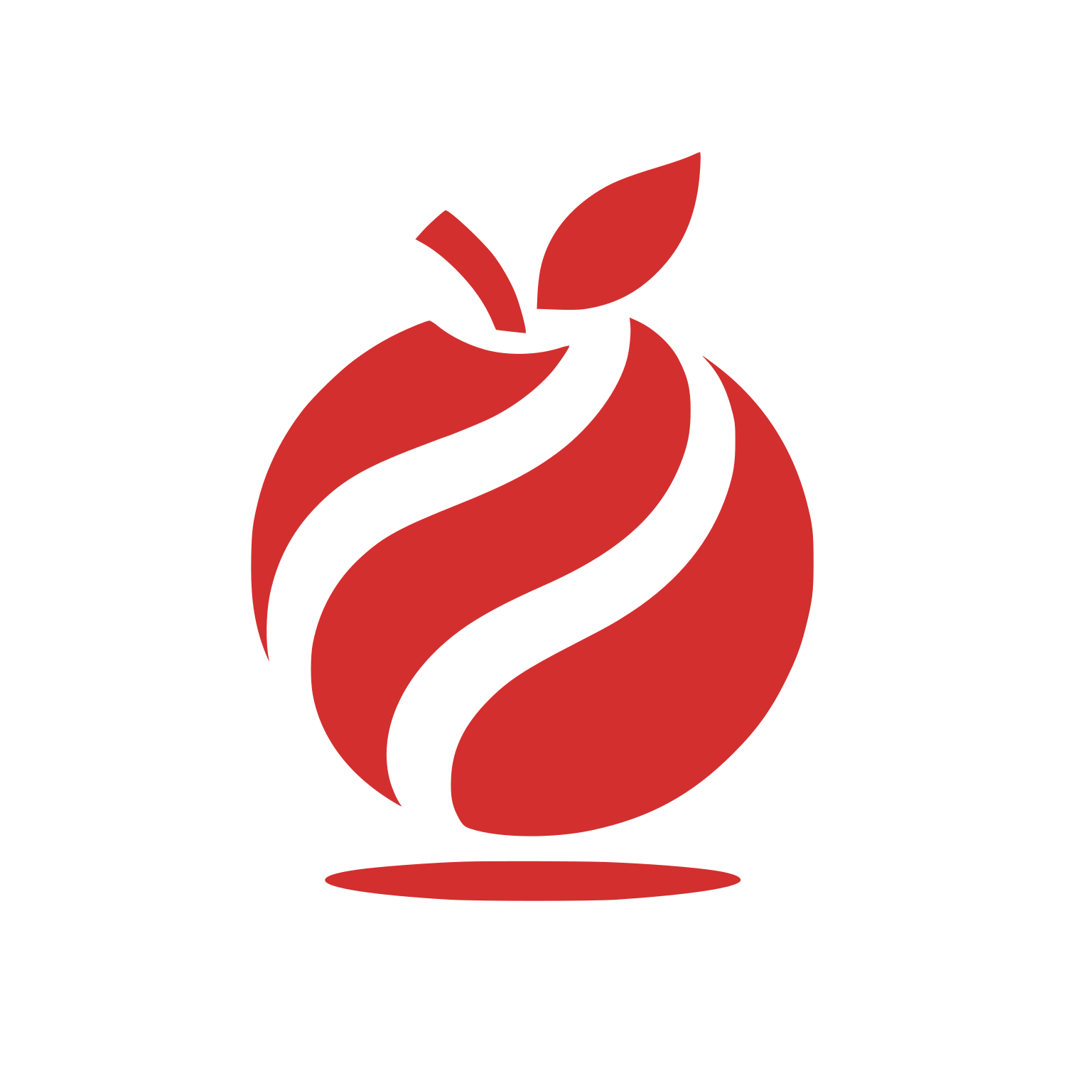 Apple Logo #D32F2F