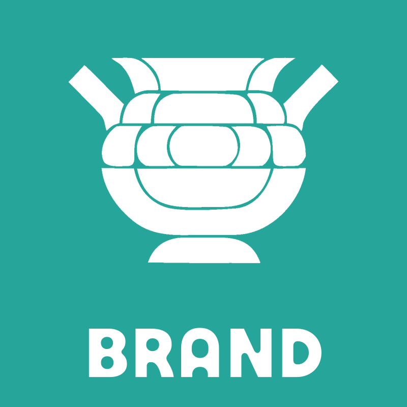 Layered Overlap Woven Pot Cauldron Logo preview