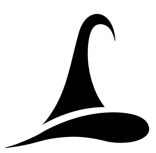Curled Tip Flowing Witch Hat Crest