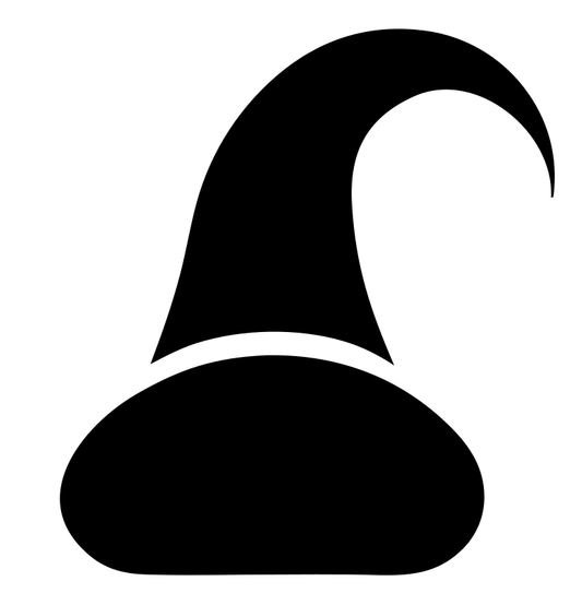 Bold Hooked Curl Witch Hat Mark