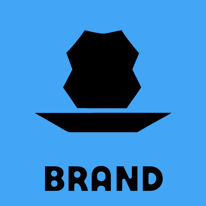 Blocky Faceted Polygon Witch Hat Badge preview