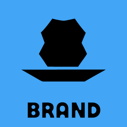 Blocky Faceted Polygon Witch Hat Badge preview