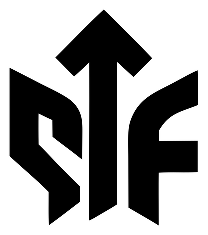 Bold Monogram Arrow Upward Initials Emblem #ffffff/#000000