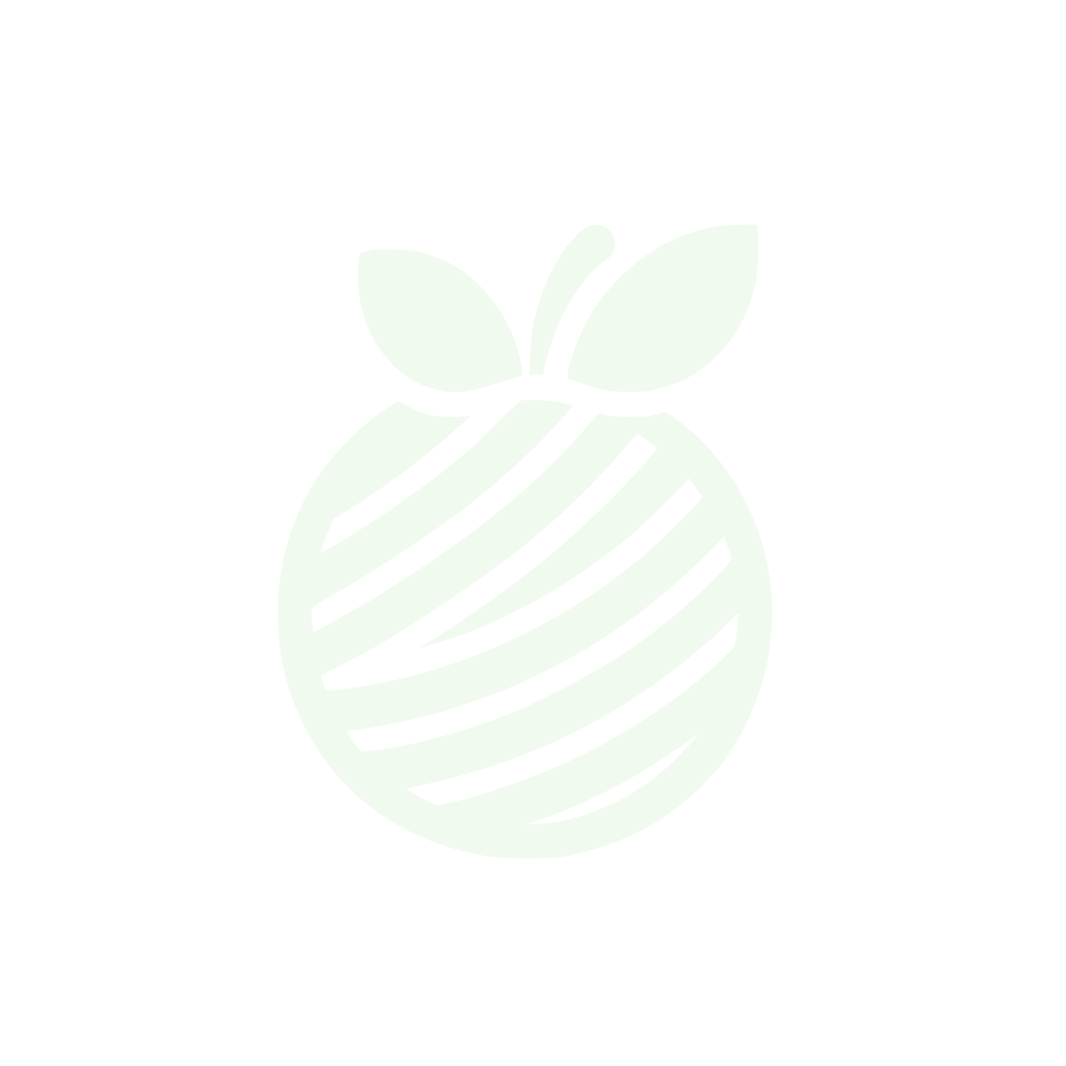 Striped Apple Logo #F1FAEE