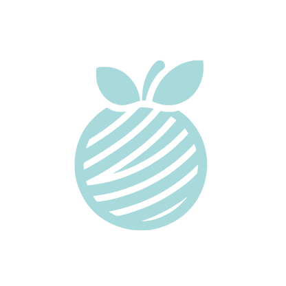 Striped Apple Logo #A8DADC