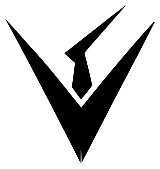 Sharp V-Shape Necktie Villain Crest