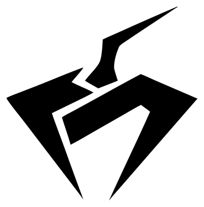 Fractured Angular Pumpkin Spike Industrial Mark