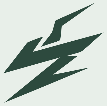 Razor Split Triple Bolt Energy Badge #e8efe9/#2d4a3e