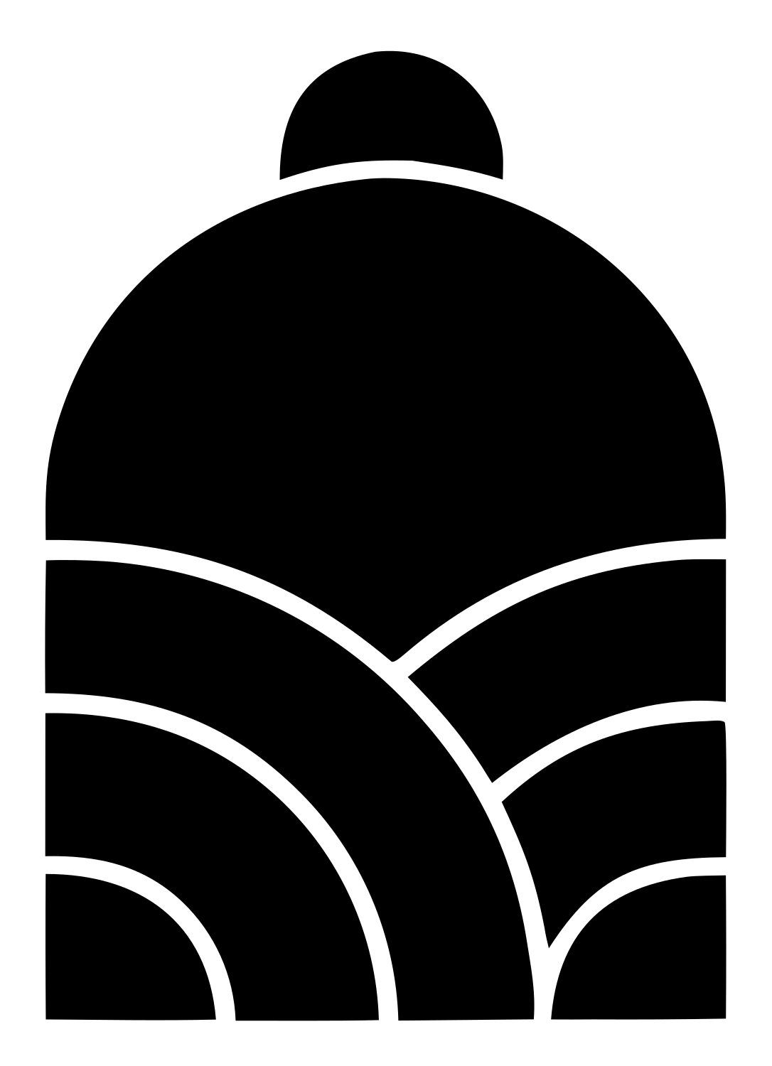 Genie Lamp Geometric Logo #ffffff/#000000