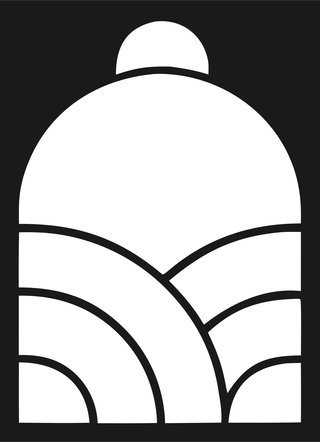 Genie Lamp Geometric Logo #1a1a1a/#ffffff