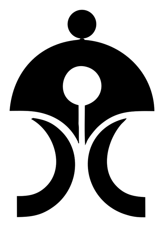Abstract Human Figure Genie Lamp Crest