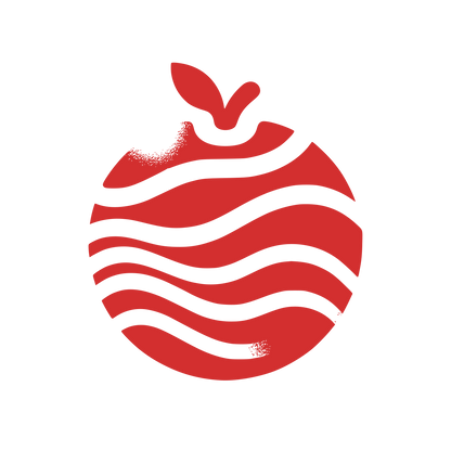 Abstract Apple Logo #D32F2F