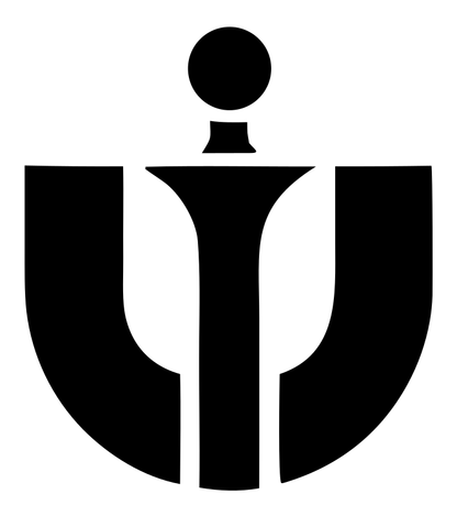 Bold Psi Symbol Genie Lamp Crest