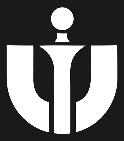 Bold Psi Symbol Genie Lamp Crest #1a1a1a/#ffffff