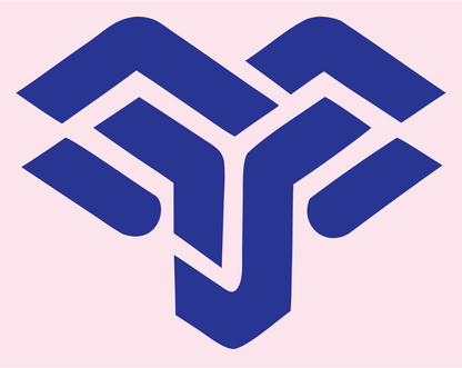 Geometric Aries Ram Emblem #fce4ec/#283593