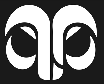 Mirrored Aries Ram Logo #1a1a1a/#ffffff