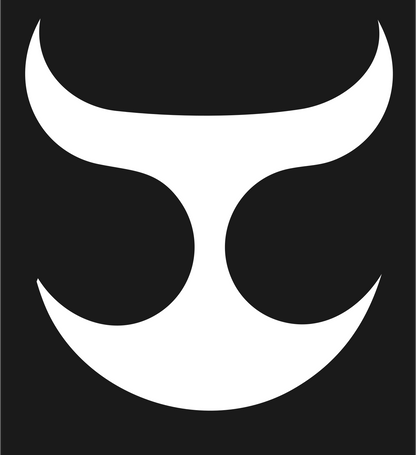 Taurus Bull Horns Mark #1a1a1a/#ffffff