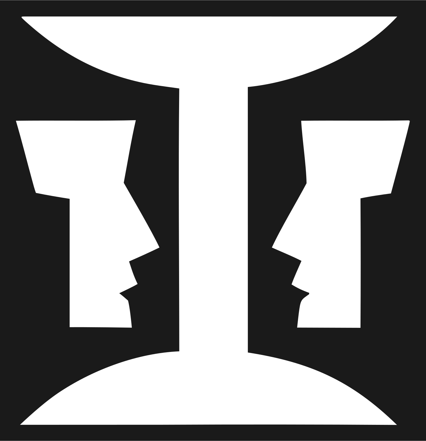 Dual Profile Gemini Logo #1a1a1a/#ffffff