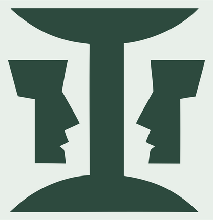 Dual Profile Gemini Logo #e8efe9/#2d4a3e