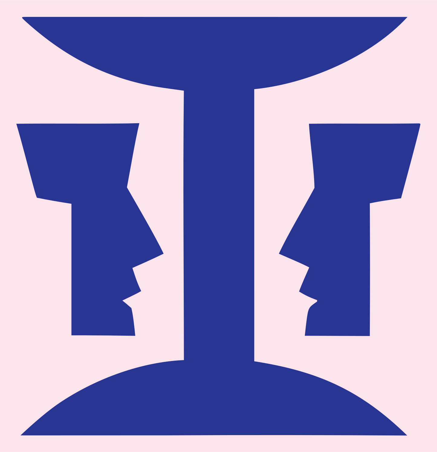 Dual Profile Gemini Logo #fce4ec/#283593