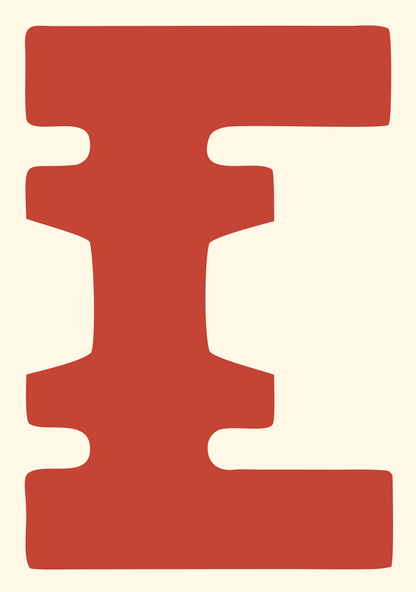 Bold Crab Silhouette Mark #fff8e7/#c44536