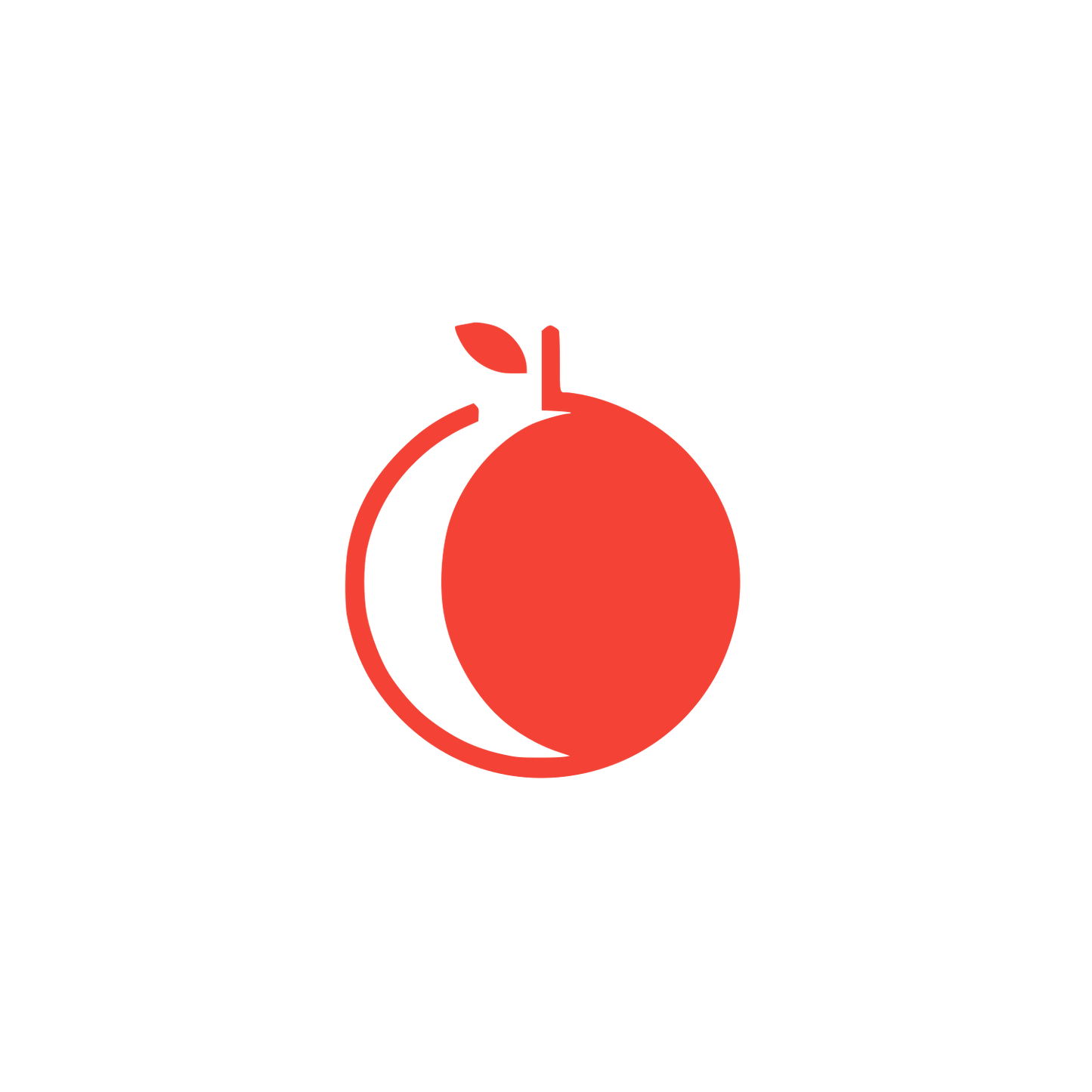 Apple Fruit Logo #F44336