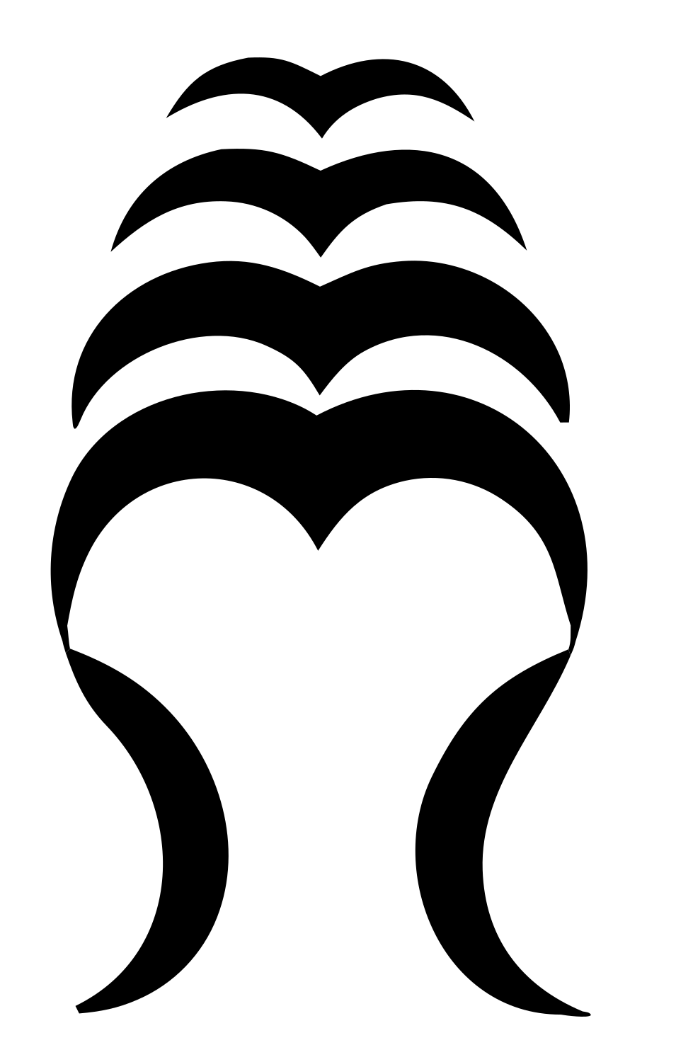 Bold Lion Head Mark #ffffff/#000000