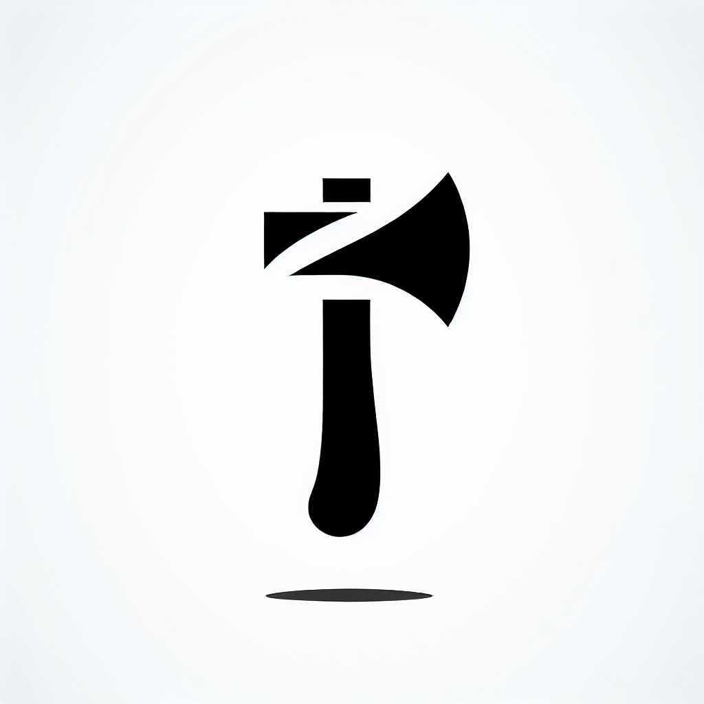 Axe Silhouette Logo