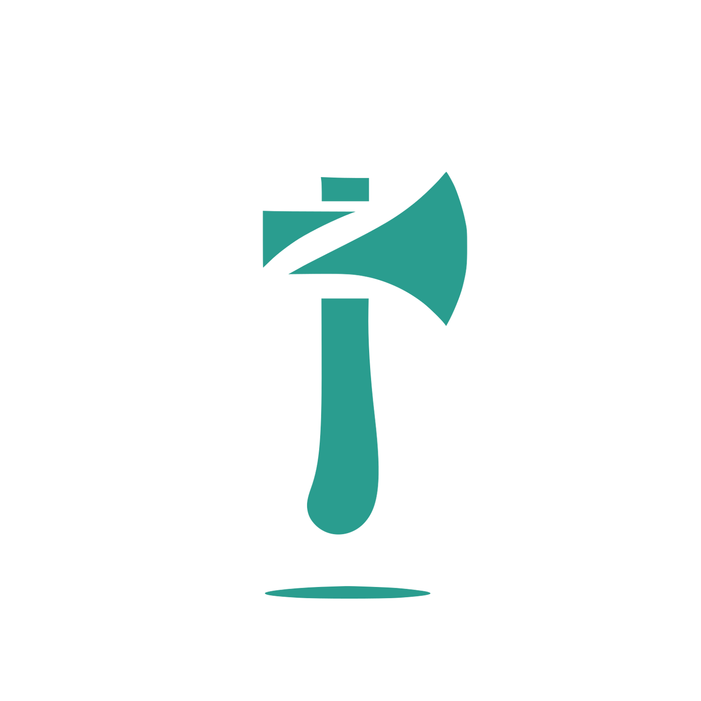 Axe Silhouette Logo #2A9D8F