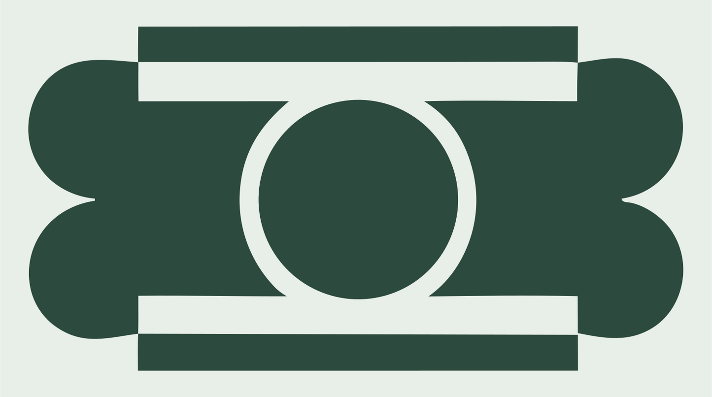 Virgo Zodiac Bold Emblem #e8efe9/#2d4a3e