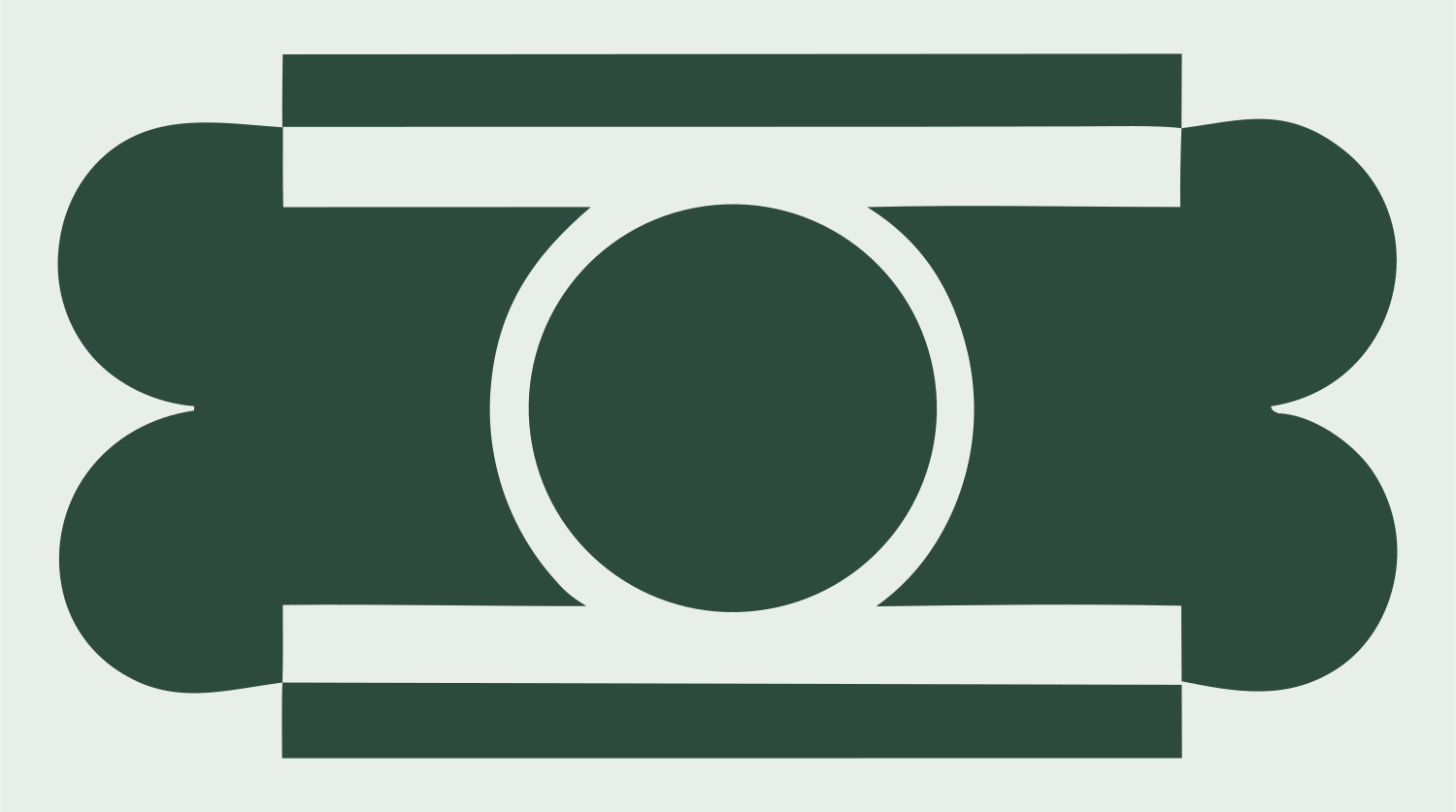 Virgo Zodiac Bold Emblem #e8efe9/#2d4a3e