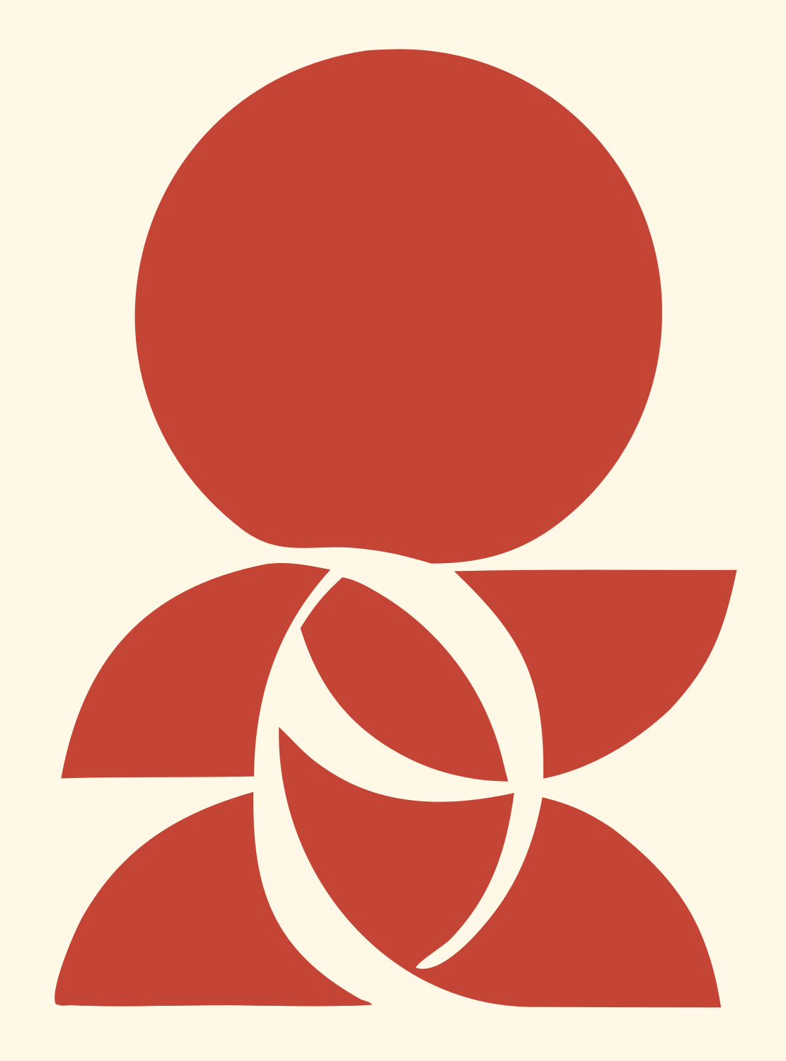 Libra Balance Scale Mark #fff8e7/#c44536