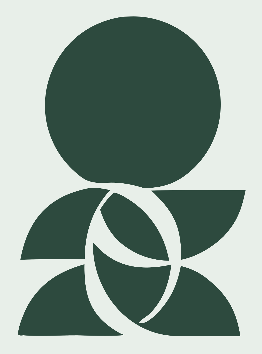 Libra Balance Scale Mark #e8efe9/#2d4a3e